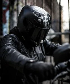 Top 10 😉 HJC RPHA 11 Punisher Full Face Helmet Black/White ⌛ -Shark shop HJC RPHA 11 Punisher Full Face Helmet BlackWhite 5 467x700