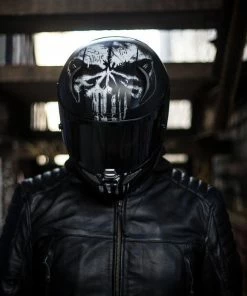 Top 10 😉 HJC RPHA 11 Punisher Full Face Helmet Black/White ⌛ -Shark shop HJC RPHA 11 Punisher Full Face Helmet BlackWhite 6 1050x700