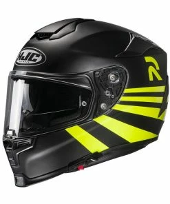 Budget 🎉 HJC RPHA 70 Stipe Full Face Helmet Yellow ✔️