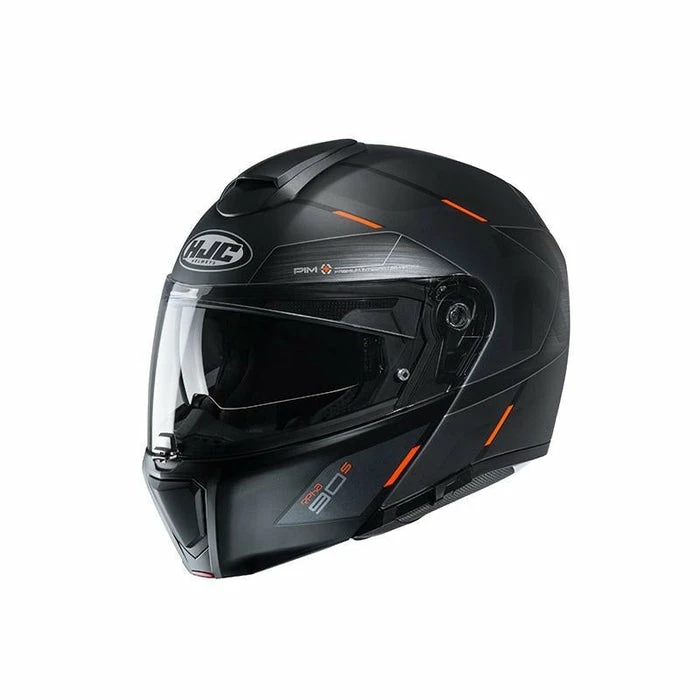Top 10 โจ HJC RPHA 90S Bekavo Flip Up Helmet Black/Orange ๐