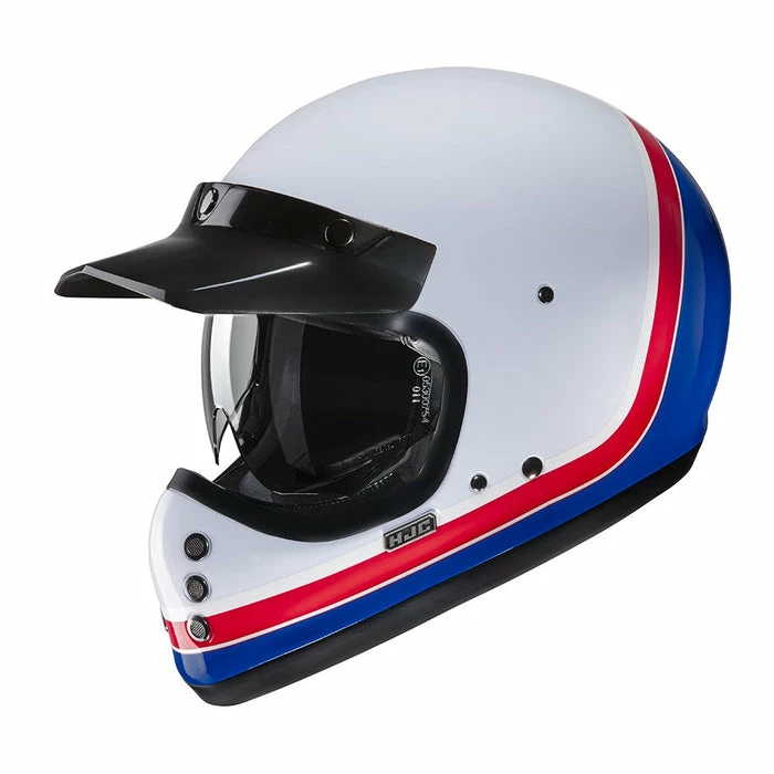 Best deal โ๏ธ HJC V60 Scoby Open Face Helmet White/Red/Blue ๐ - Image 3