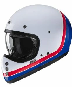Best deal ✔️ HJC V60 Scoby Open Face Helmet White/Red/Blue 🎁