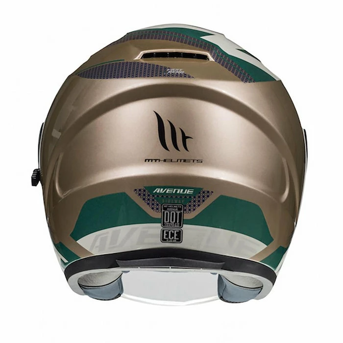 Cheapest โค๏ธ MT Avenue SV Sideway Open Face Helmet Gold/Green ๐ - Image 2