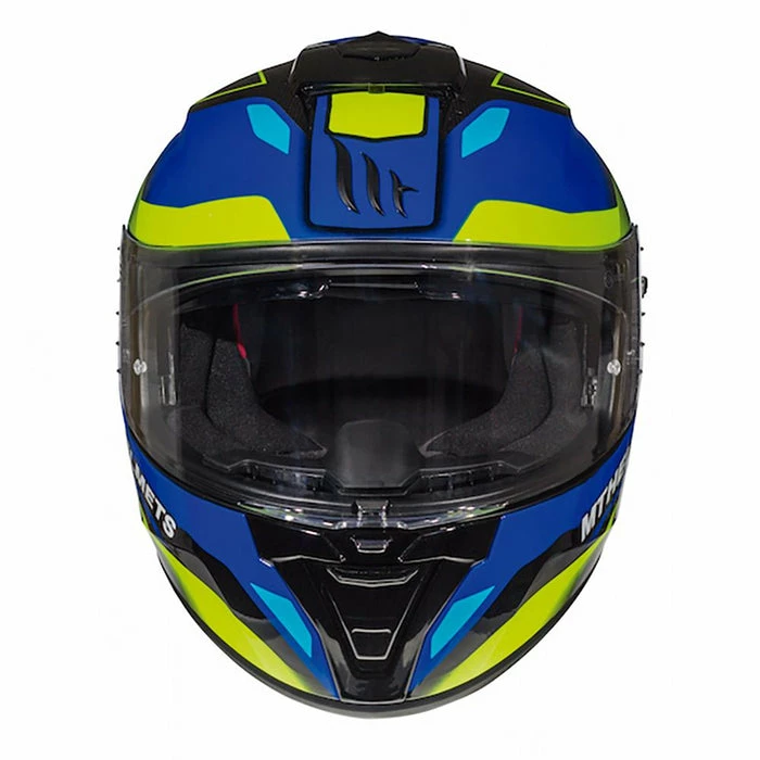 Cheapest ๐ MT Black Blade 2 SV Fugue Full Face Helmet Blue/Fluo Yellow ๐งจ - Image 3