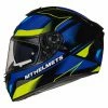 Cheapest 😍 MT Black Blade 2 SV Fugue Full Face Helmet Blue/Fluo Yellow 🧨