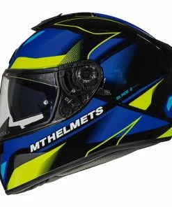 Cheapest ๐ MT Black Blade 2 SV Fugue Full Face Helmet Blue/Fluo Yellow ๐งจ