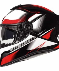 Cheap ๐ MT Black Blade 2 SV Fugue Full Face Helmet Pearl White/Red โญ