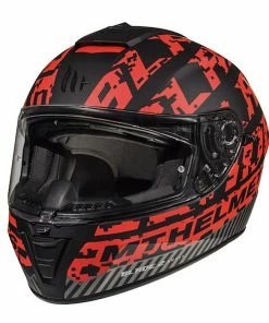 Cheap 🔥 MT Blade 2 Check Full Face Helmet Matt Black/Red 🧨