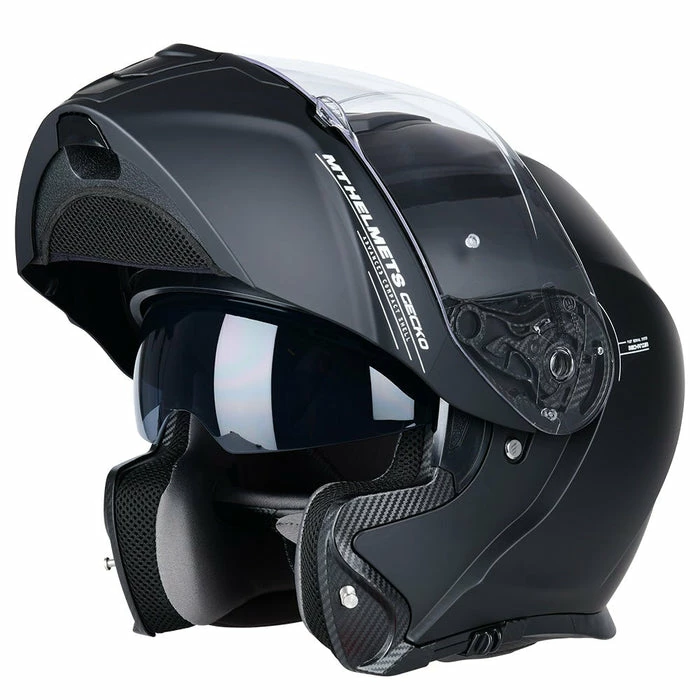 Buy โค๏ธ MT Gecko Flip Up Helmet Matt Black โค๏ธ - Image 3