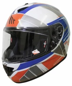 Best deal ๐ MT Rapide Global Full Face Helmet White/Blue/Red ๐