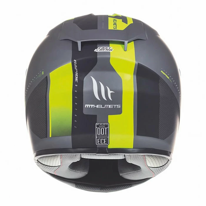 Deals ๐ MT Rapide Overtake Full Face Helmet Matt Black/Fluo Yell ๐ - Image 2