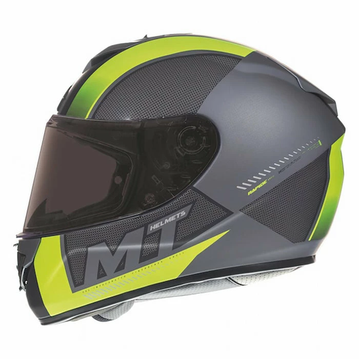 Deals ๐ MT Rapide Overtake Full Face Helmet Matt Black/Fluo Yell ๐ - Image 4