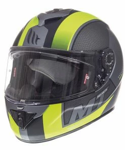 Deals 👍 MT Rapide Overtake Full Face Helmet Matt Black/Fluo Yell 😀