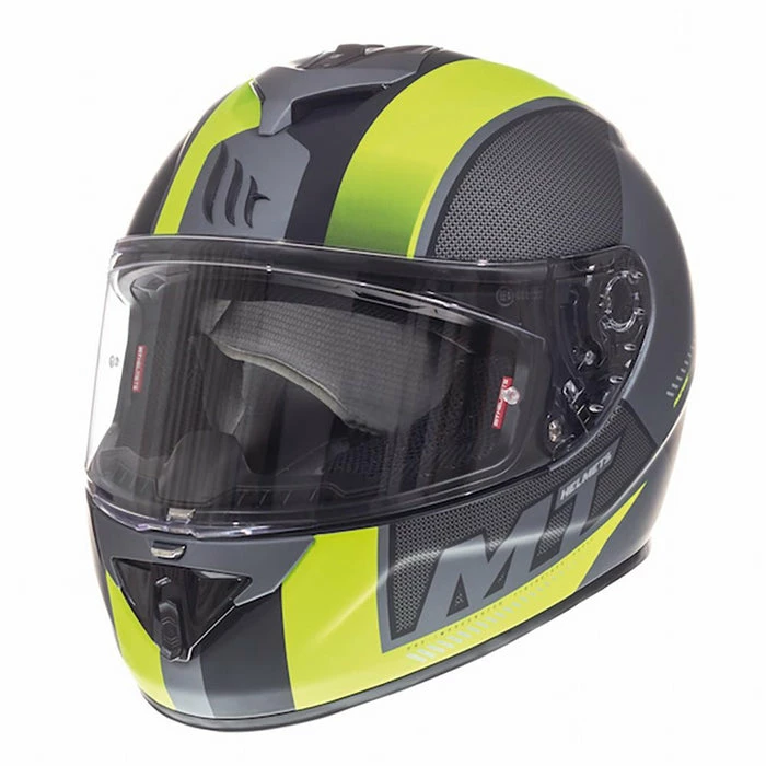 Deals ๐ MT Rapide Overtake Full Face Helmet Matt Black/Fluo Yell ๐