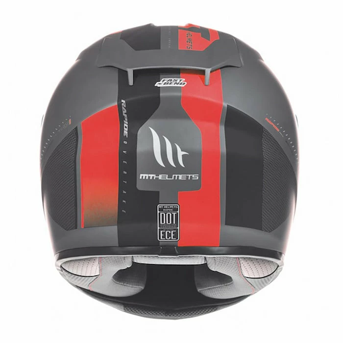 Cheapest ๐งจ MT Rapide Overtake Full Face Helmet Matt Black/Red ๐ - Image 2