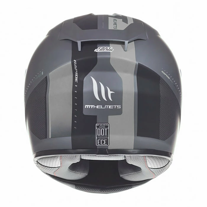 Best Sale ๐ MT Rapide Overtake Full Face Helmet Matt Black/White ๐ - Image 2