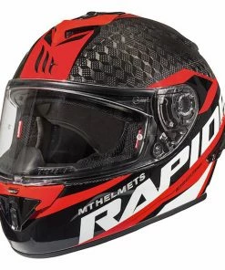 Brand new โจ MT Rapide Pro Carbon Full Face Helmet Carbon/Red ๐งจ