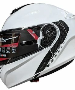 Wholesale ✨ MT Storm Flip Up Helmet Solid Colours - Pearl White 🔥