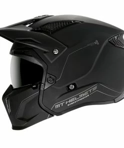 Budget 👏 MT Streetfighter SV Motocross Helmet Solid Colours Matt Black ✔️