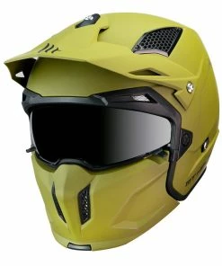Deals 🥰 MT Streetfighter SV Motocross Helmet Solid Colours Matt Green 💯