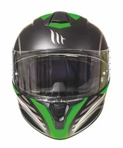 New 🥰 MT Targo Doppler Full Face ACU Gold Approved Motorcycle Helmet Matt Black/Green 🌟