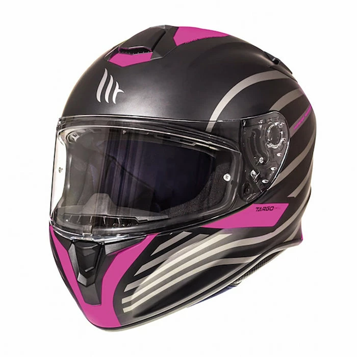Wholesale ๐ MT Targo Doppler Full Face ACU Gold Approved Motorcycle Helmet Matt Black/Pink ๐ฅฐ - Image 4
