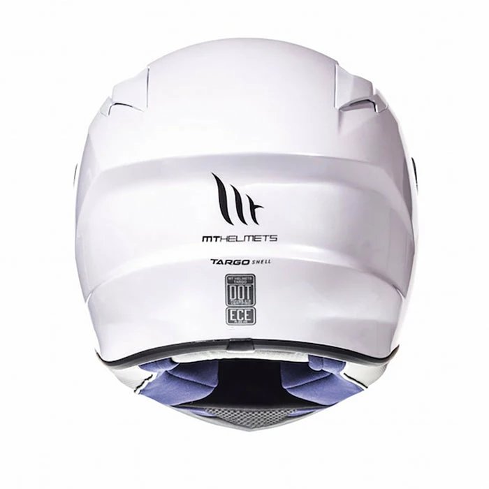 Cheapest ๐ฅ MT Targo Full Face Helmet Solid Colours Pearl White โญ - Image 4