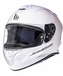 Cheapest 🔥 MT Targo Full Face Helmet Solid Colours Pearl White ⭐