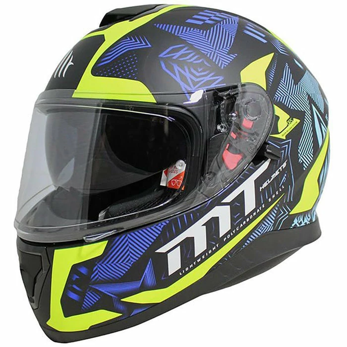 Best deal ๐ MT Thunder 3 SV Fractal Full Face Helmet Matt Black/Blue/Fluo โญ 1 Best deal ๐ MT Thunder 3 SV Fractal Full Face Helmet Matt Black/Blue/Fluo โญ