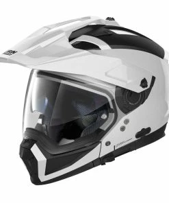 Promo 🤩 Nolan N70-2 X Adventure Helmet Metal White 👍