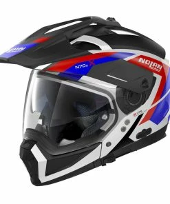 Coupon ⭐ Nolan N70-2 X Grandes Alpes Adventure Helmet Black/White/Blue ❤️