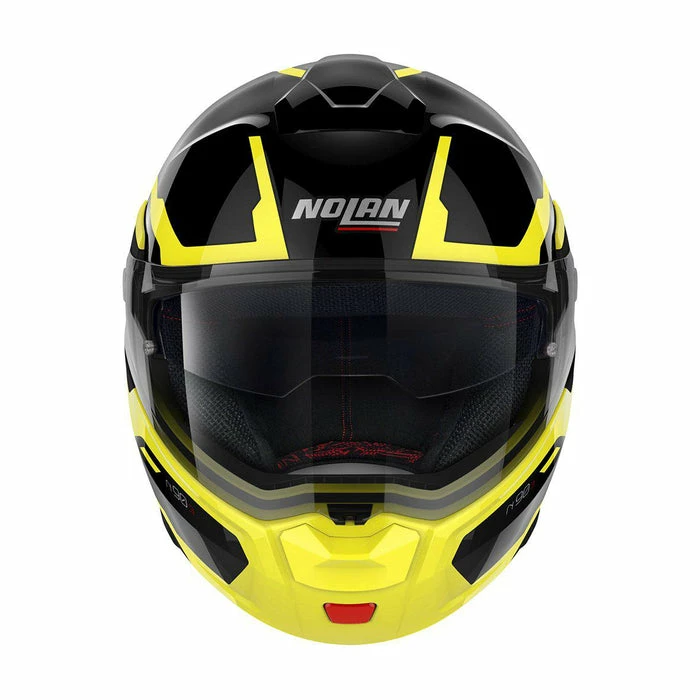 New 👏 Nolan N90-3 Driller Flip Up Helmet Black/Yellow ⭐ - Image 3