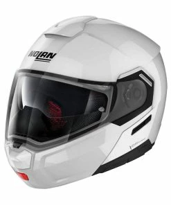 Budget 🔥 Nolan N90-3 Flip Up Helmet Metal White ✔️