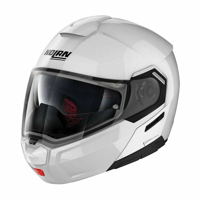 Budget 🔥 Nolan N90-3 Flip Up Helmet Metal White ✔️