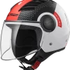 Wholesale ❤️ LS2 Airflow Condor Open Face Helmet White/Black/Red 😀