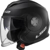 New 🥰 LS2 Verso Open Face Helmet Matt Black 🛒