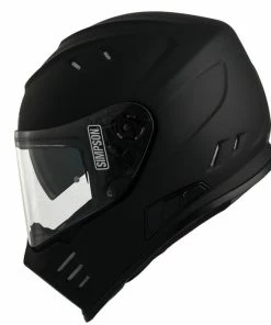 Deals 👏 Simpson Venom Motorcycle Helmet Solid Colours Matt Black 💯