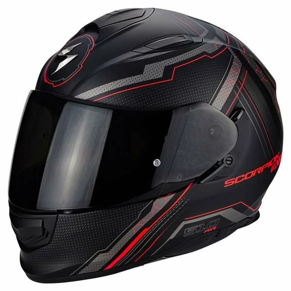 Brand new ⭐ Scorpion Exo 520 Air Full Face Helmet Laten Black/Red 🎉