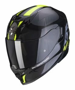 New ❤️ Scorpion Exo 520 Air Full Face Helmet Laten Black/Yellow 👍