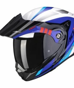 Best Sale ✨ Scorpion Exo ADX-1 Lontano Adventure Helmet White/Black/Red ✨