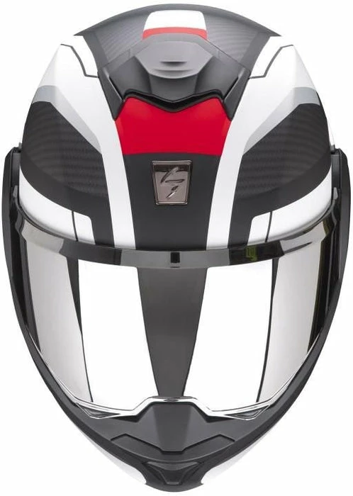Best Sale 😍 Scorpion Exo-Tech Trap Flip Up Helmet Black/Red/White 🎉 - Image 2