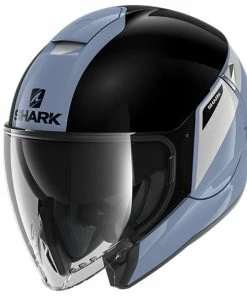 Discount ๐ Shark City Cruiser Karonn Open Face Helmet Silver/Black โญ