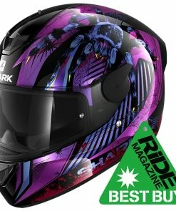 Best Sale 👍 Shark D-Skwal 2 Atraxx Full Face Helmet Black/Violet ⌛