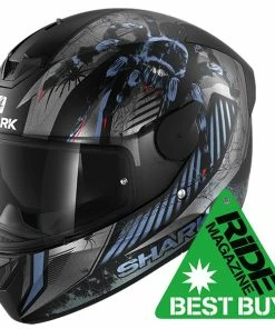 Cheapest โจ Shark D-Skwal 2 Atraxx Full Face Helmet Matt Black/Anthracite/Blue ๐งจ