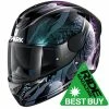 Top 10 🎁 Shark D-Skwal 2 Shigan Full Face Helmet Black/Violet/Pearl 🥰