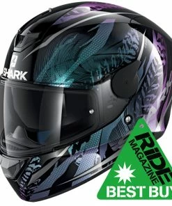 Top 10 🎁 Shark D-Skwal 2 Shigan Full Face Helmet Black/Violet/Pearl 🥰