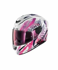 Discount 👏 Shark D-Skwal 2 Shigan Full Face Helmet White/Black/Violet/Pink 🛒