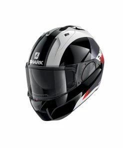 Discount 😀 Shark Evo ES Endless Flip Up Helmet White/Black/Red ❤️