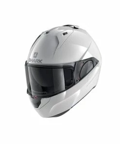 Cheap ๐ Shark Evo ES Flip Up Helmet Solid Colours White ๐