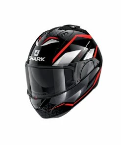 Outlet 🌟 Shark Evo ES Yari Flip Up Helmet Black/Red/White ⭐